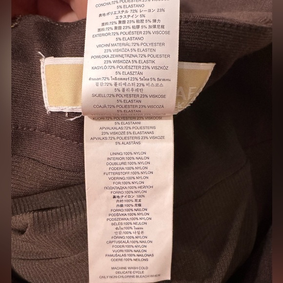 MICHAEL Michael Kors- Dark Brown Skirt w/ Gold Zipper- Above the Knee- SIZE 8 - Picture 7 of 7